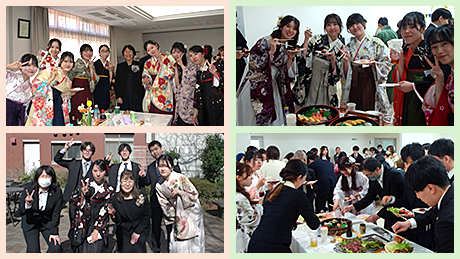 管理栄養学科・食品学科　卒業を祝う会を実施