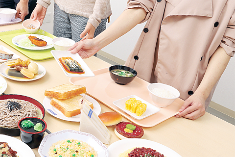 選んで、のせて、サッと食事チェックができる教材を体験しよう！