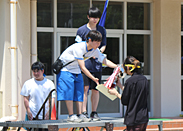 総合優勝(黄:2NFB)表彰列